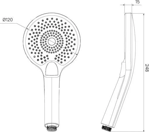 Душевая лейка IDDIS Optima Home OPH12BPi18 черная матовая Sancos — официальный сайт