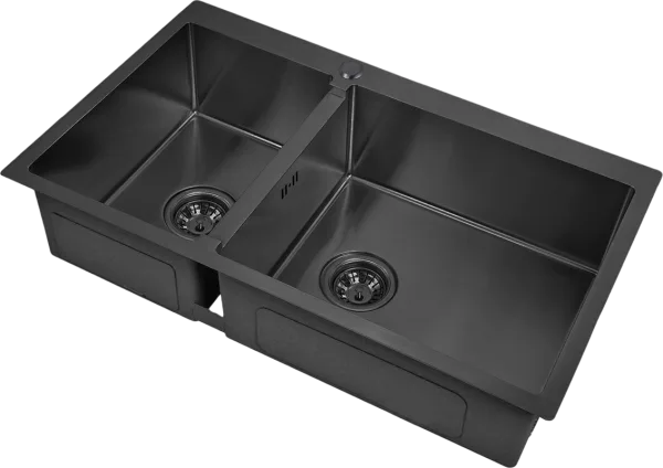 Мойка кухонная Zorg Inox PVD 78-2-51 R grafit Sancos — Оригинал