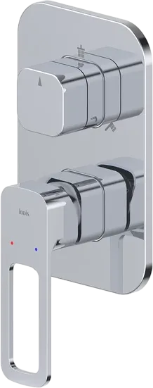 Встраиваемый смеситель IDDIS Slide SLISB00i68 С ВНУТРЕННЕЙ ЧАСТЬЮ, хром Sancos — Оригинал