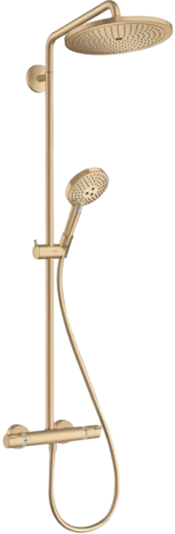 Душевая стойка Hansgrohe Croma Select S 280 1jet Showerpipe 26890140, шлифованная бронза Sancos — Оригинал