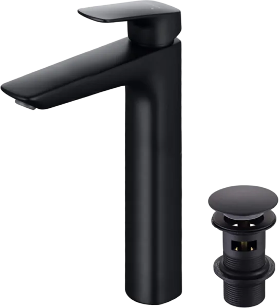 Смеситель для раковины AQUATEK Вега AQ1005MB матовый черный Sancos — Оригинал