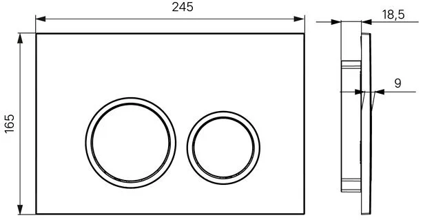 Кнопка смыва IDDIS Unifix UNI03WCi77 003, белая/хром Sancos — официальный сайт