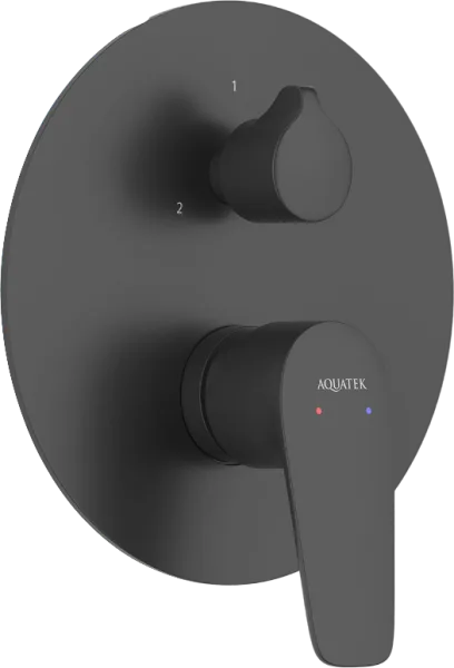 Встраиваемый смеситель AQUATEK Бетта AQ1147MB С ВНУТРЕННЕЙ ЧАСТЬЮ, матовый черный Sancos — Оригинал