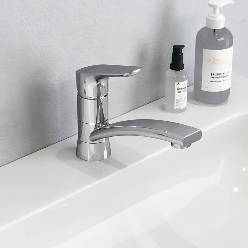 Смеситель для раковины Damixa Jupiter 770220001 с поворотным изливом, хром Sancos — официальный сайт