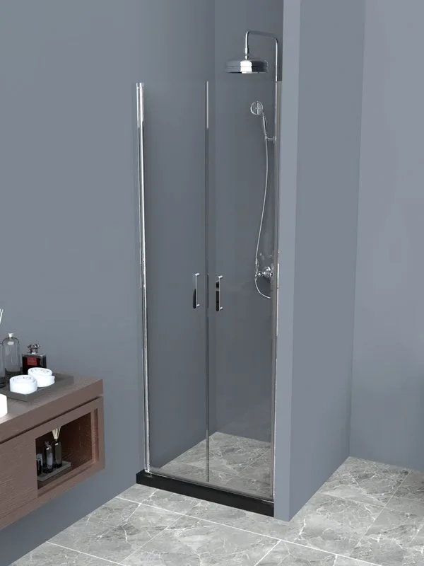 Душевая дверь в нишу BelBagno Uno B-2-60-C-Cr стекло прозрачное Sancos — официальный сайт