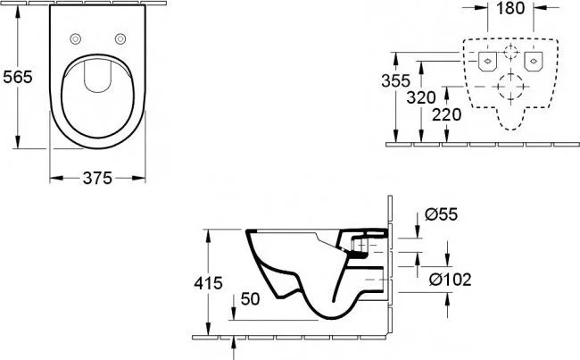 Унитаз подвесной Villeroy & Boch Subway 2.0 5614R201 Sancos — официальный сайт