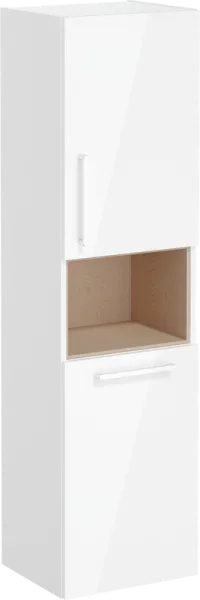 Шкаф-пенал для ванной VitrA Root Flat 40 R, с бельевой корзиной, белый глянец Sancos — Оригинал