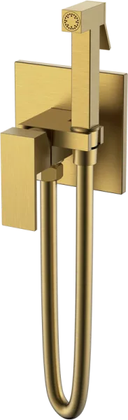 Гигиенический душ Boheme Qubic 477-BR со смесителем, С ВНУТРЕННЕЙ ЧАСТЬЮ, bronze Sancos — Оригинал