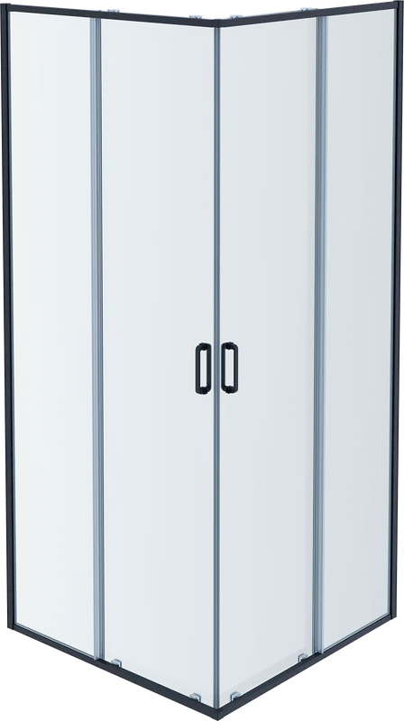 Душевой уголок AQUATEK AQ ARI KV 09020BL 90х90 см, черный матовый профиль Sancos — официальный сайт
