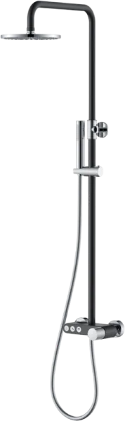 Душевая стойка Boheme Stick 128-BCR.2, black touch chrome Sancos — Оригинал