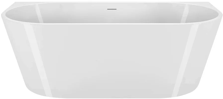 Акриловая ванна BelBagno BB710-1400-750 140x75 см, пристенная, белая, овальная, со сливом-переливом Sancos — официальный сайт
