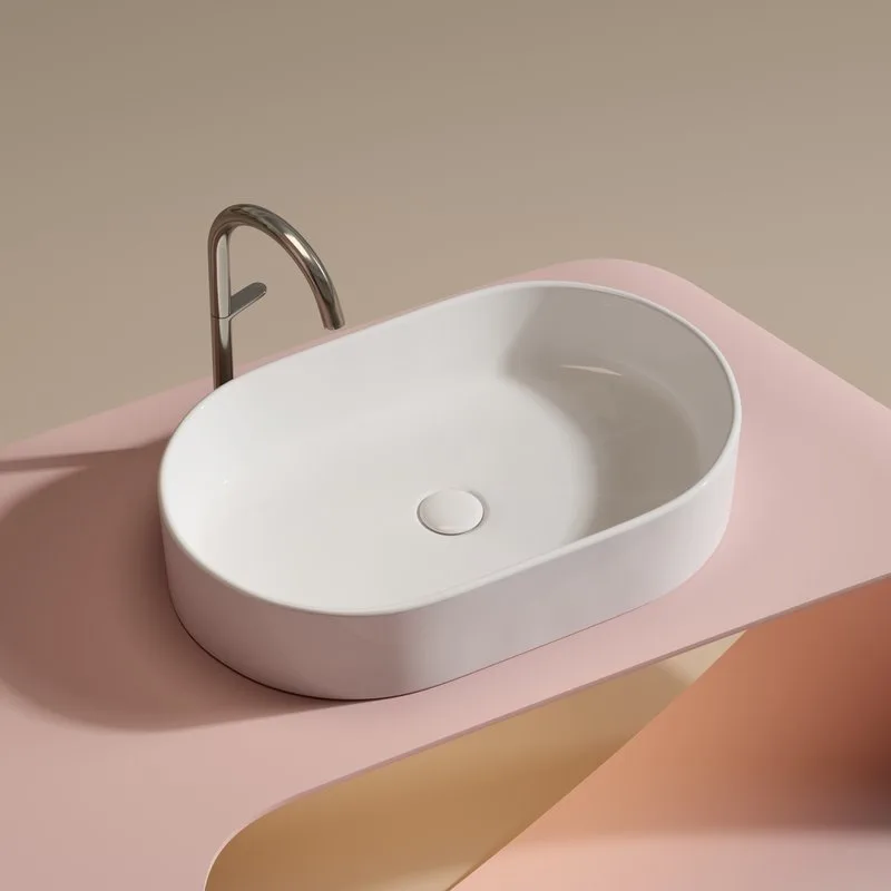 Накладная раковина Ceramicanova Element CN6048 белая Sancos — официальный сайт
