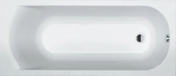 Акриловая ванна Riho Miami 160x70 см, пристенная, белая, на ножках, со сливом-переливом Sancos — Оригинал