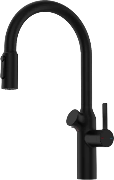 Смеситель для кухни Oulin OL-8018 Black Sancos — Оригинал