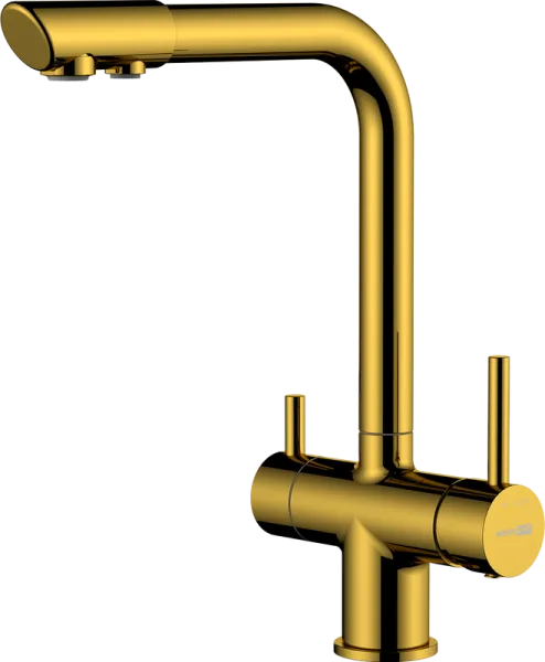 Смеситель для кухни Wasserkraft A8377 глянцевое золото Sancos — Оригинал