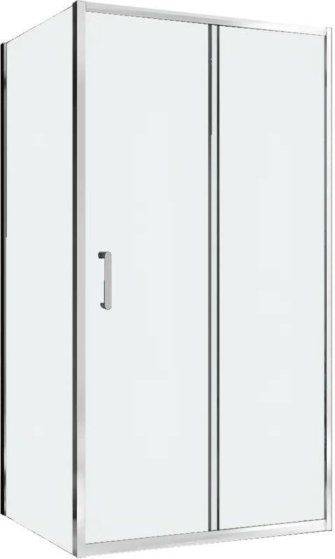 Душевой уголок Abber Schwarzer Diamant AG301505-S605 150x60, профиль хром, стекло прозрачное Sancos — официальный сайт