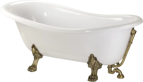 Ванна из искусственного камня Migliore Milady 26242 185x80 см, отдельностоящая, белая, овальная, с д Sancos — Оригинал