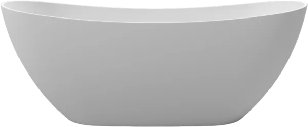 Ванна из искусственного камня WHITECROSS Onyx C 160x75 см, отдельностоящая, матовая белая, овальная, Sancos — Оригинал