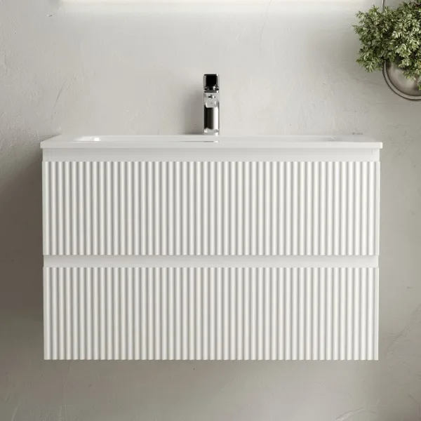 Тумба с раковиной Sancos Snob R 80 см, bianco Sancos — Оригинал