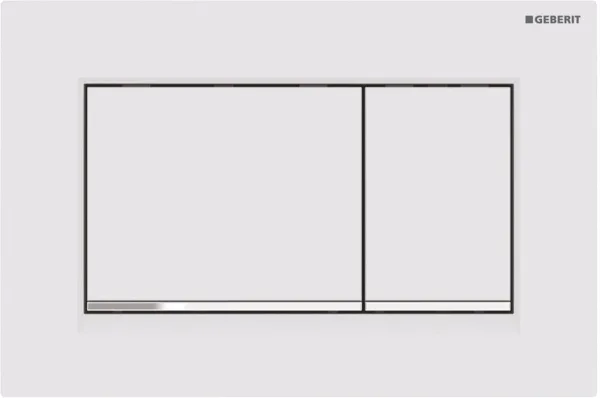 Кнопка смыва Geberit Sigma 30 115.883.JT.1 белая матовая, хром глянцевый Sancos — Оригинал