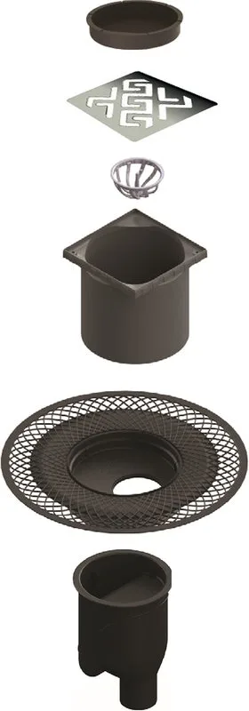 Душевой трап Berges Platz Antik 090061, 15x15 см Sancos — официальный сайт