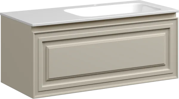 Тумба под раковину Sancos Very 100 R подвесная Beige soft (капучино), VR100RCE Sancos — Оригинал