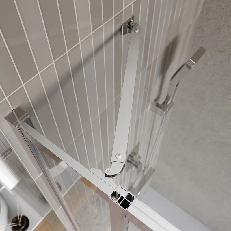 Душевой уголок BelBagno Luce A-22-80+30-C-Cr профиль хром, стекло прозрачное Sancos — официальный сайт