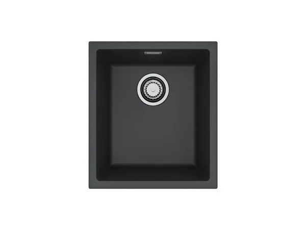 Мойка ALVEUS GRANITAL OMNI 20 DEEP BLACK-G90  450x450x198 с сифоном Sancos — Оригинал
