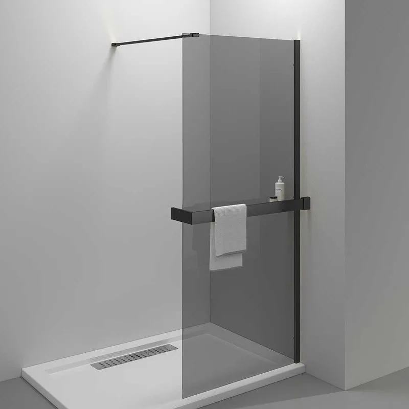 Душевая перегородка Vincea Walk-in HR VSW-4HR100CGB 100 см, профиль матовый черный, стекло тонирован Sancos — официальный сайт