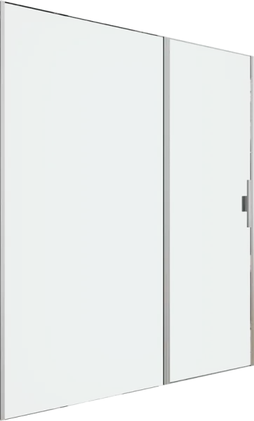 Душевая дверь в нишу Allen Brau Priority 3.31038.BA 160 см, профиль серебро браш, стекло прозрачное  Sancos — Оригинал
