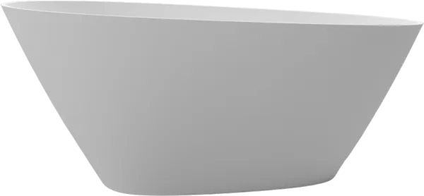 Ванна из искусственного камня WHITECROSS Spinel C 150x70 см, отдельностоящая, матовая белая, овальна Sancos — Оригинал