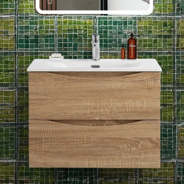 Тумба под раковину без столешницы BelBagno Marino-cer-n 70 подвесная, rovere bianco Sancos — Оригинал