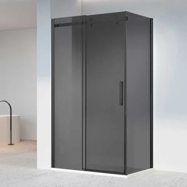 Душевой уголок Vincea Como-N VSR-4CN8013CGB 130х80 см, профиль матовый черный, стекло тонированное с Sancos — Оригинал