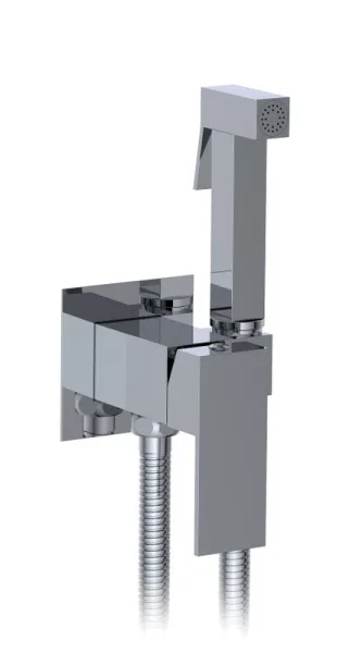 Гигиенический душ AltroBagno BM 060120 Cr со смесителем, С ВНУТРЕННЕЙ ЧАСТЬЮ, хром Sancos — Оригинал