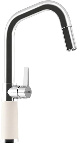 Смеситель для кухни Schock Cristadur SC-530-D выдвижной излив, поларис Sancos — Оригинал