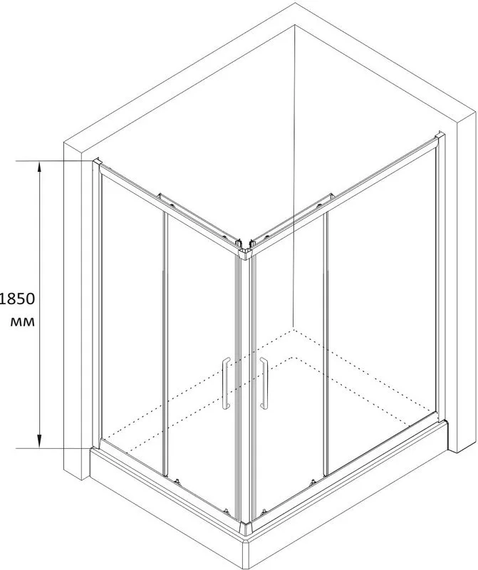 Душевой уголок RGW Classic Classic CL-44-B (785-800)x(985-1000)x1850, профиль черный Sancos — официальный сайт