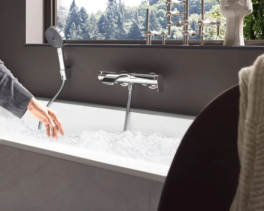 Душевая лейка Hansgrohe Pulsify 105 3jet 24100000 хром Sancos — официальный сайт