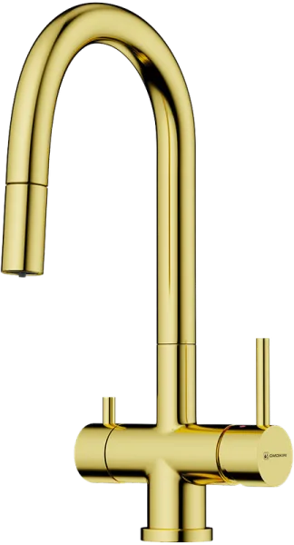 Смеситель для кухни Omoikiri Akita-S LG light gold Sancos — Оригинал
