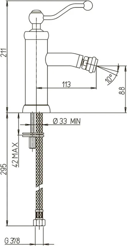 Смеситель для биде Paini Duomo 88CR304 хром Sancos — официальный сайт