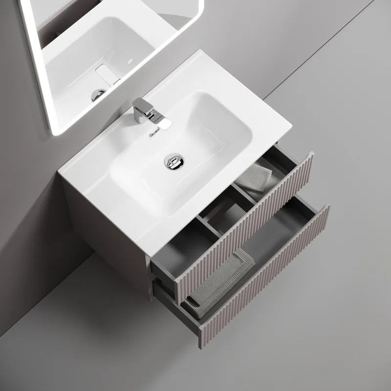 Тумба под раковину Sancos Snob R 70 подвесная Doha soft (пыльная роза), SNR70SM Sancos — официальный сайт