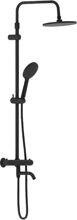 Душевая стойка Damixa Jupiter 977810300, черная матовая Sancos — официальный сайт