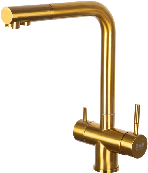 Смеситель для кухни Zorg Inox SZR-7039 BRONZE бронза Sancos — Оригинал
