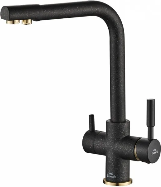 Смеситель для кухни Steel Hammer SH 552 BLACK BR Sancos — Оригинал