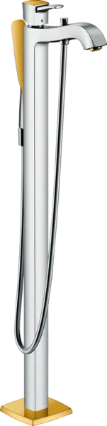 Напольный смеситель для ванны с душем Hansgrohe Metropol Classic 31445090, хром - золото Sancos — Оригинал