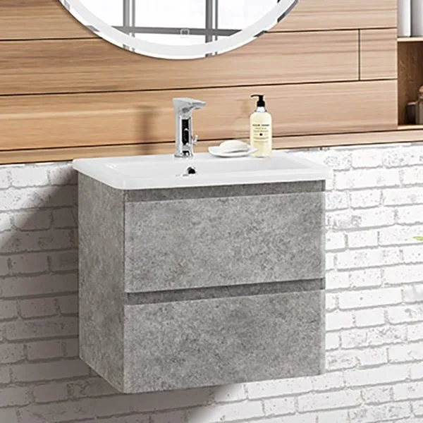 Тумба под раковину без столешницы BelBagno Albano-Cer 50 подвесная, cemento verona grigio Sancos — Оригинал