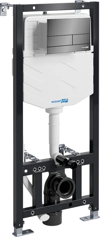 Система инсталляции для унитазов Wasserkraft Aller 10TLT.010.ME.PB04, с кнопкой смыва черной Sancos — официальный сайт