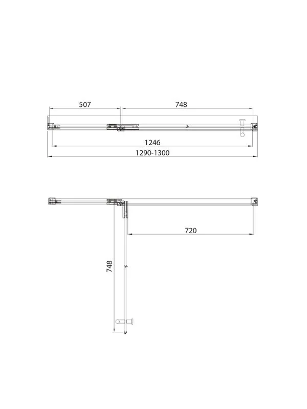 Душевая дверь в нишу Veconi Premium Alassio CH 130x200, профиль матовый хром, стекло прозрачное Sancos — официальный сайт