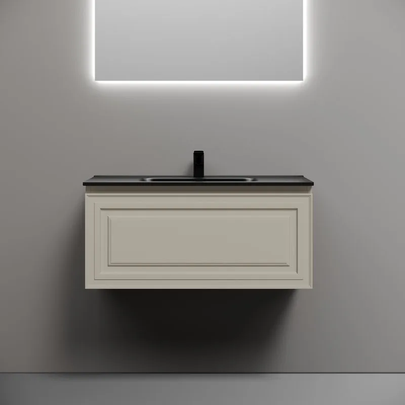 Тумба с раковиной Sancos Very 90 beige soft, раковина CN7002MB Sancos — официальный сайт