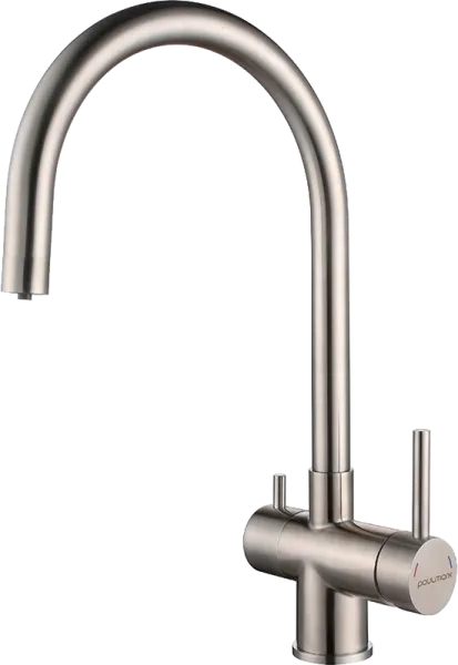 Смеситель для кухни Paulmark Heller He213218-SS нержавеющая сталь Sancos — Оригинал