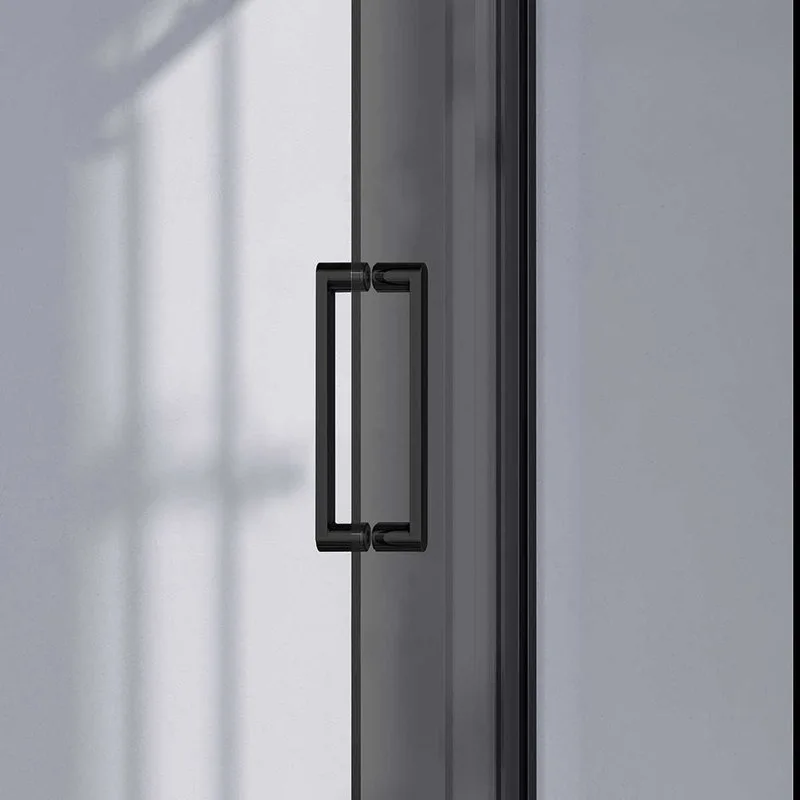 Душевая дверь в нишу Vincea Como-N VDS-4CN140CGB 140 см, профиль черный матовый, стекло тонированное Sancos — официальный сайт